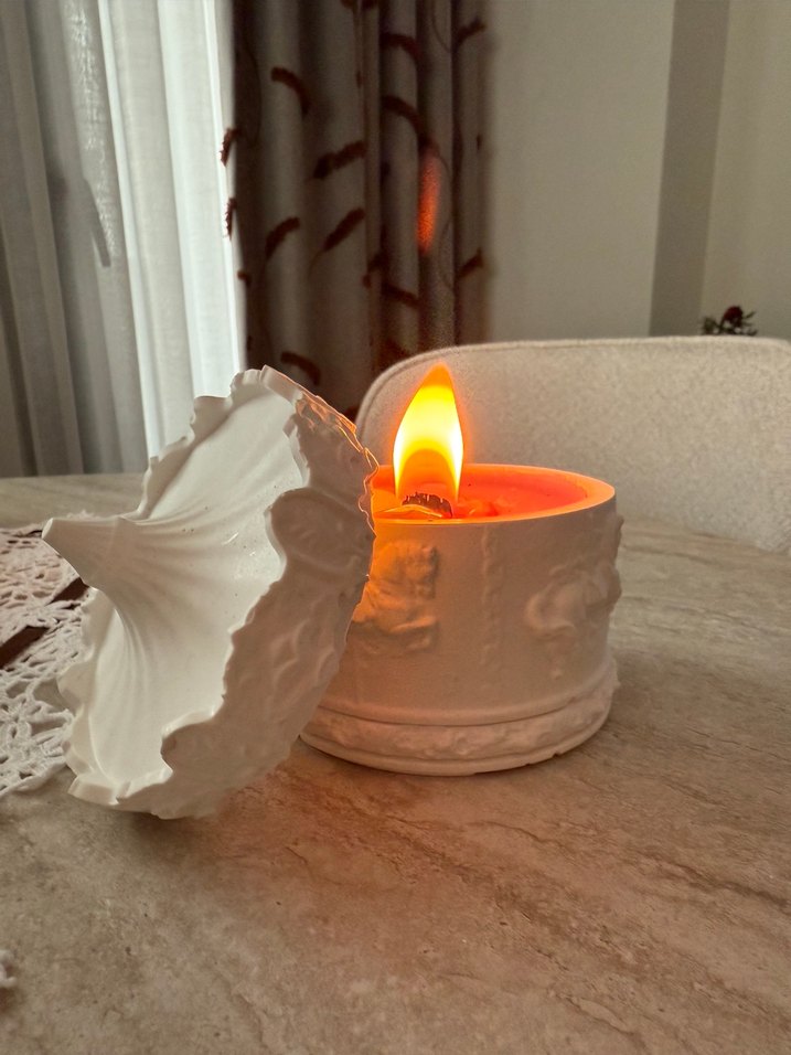 Kokulu Mum ve Seramik Mumluk - Görsel 4