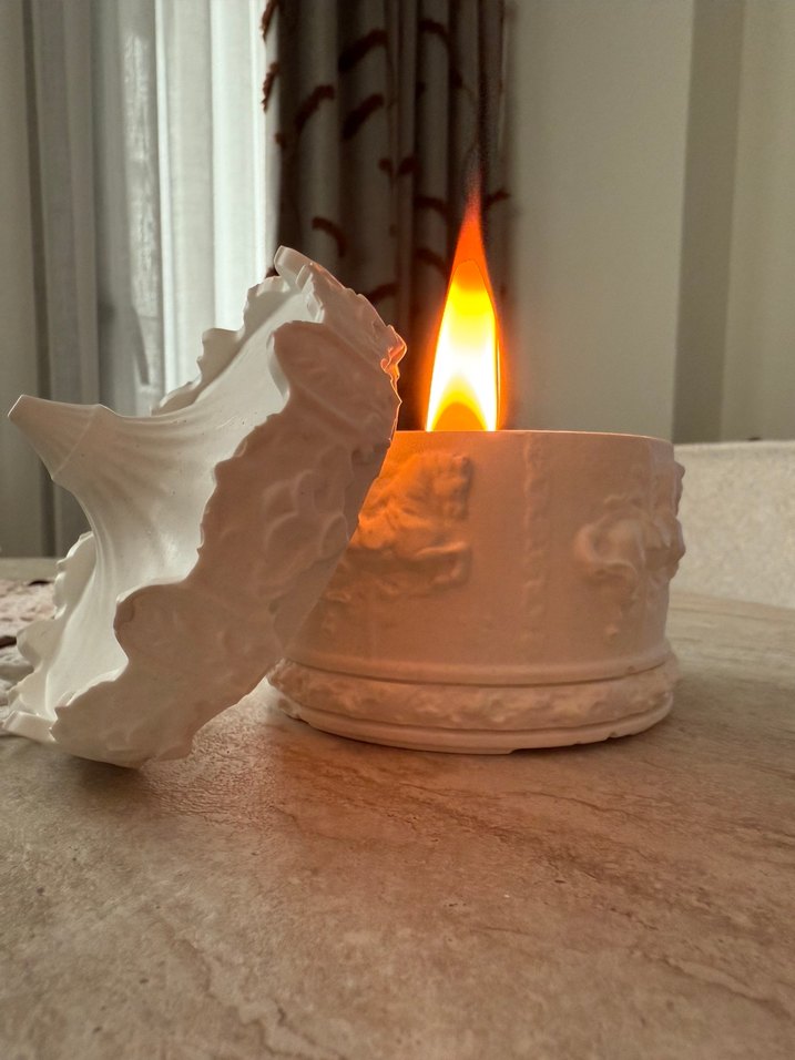Kokulu Mum ve Seramik Mumluk - Görsel 3