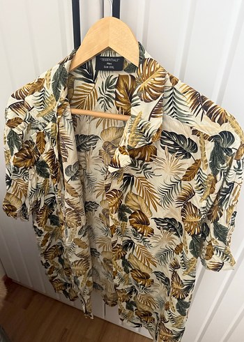 Bohem Desenli Kısa Kollu erkek Gömlek - Görsel 2