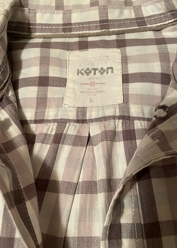 Erkek Bej Kareli Uzun Kollu Gömlek - Görsel 2