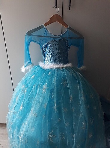 Elsa kız çocuk kostüm 