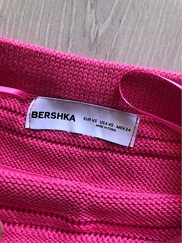 Bershka Bershka pembe triko etek