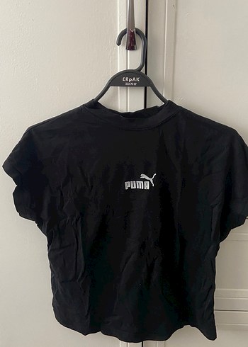 Siyah Puma Baskılı Kısa Kollu Tişört - Görsel 2