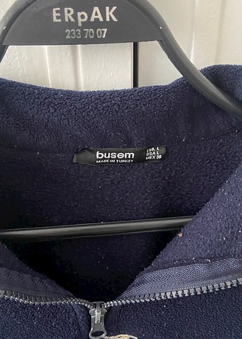 Yarım Fermuarlı Lacivert Kadın Sweatshirt - Görsel 3