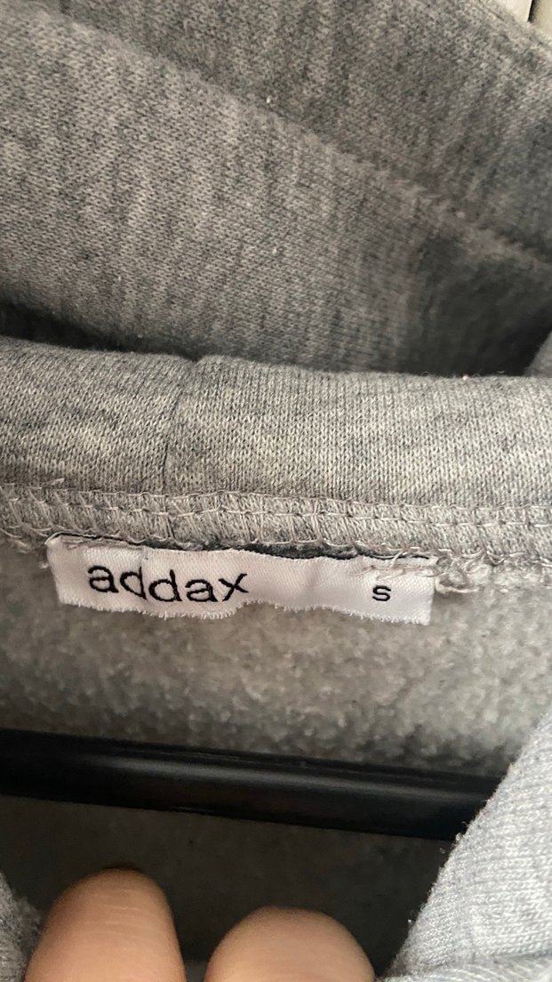 Gri Kapüşonlu Baskılı Kadın Sweatshirt - Görsel 3