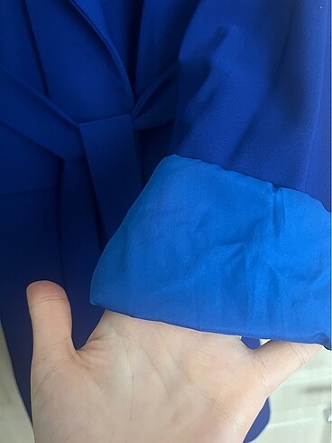 m Beden Saks mavisi blazer ceket
