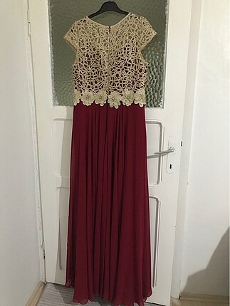 Zara Bordo abiye elbise