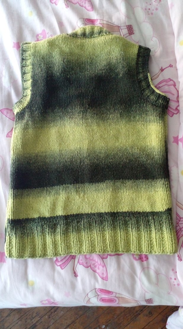 Kız Çocuk Örgü Bohem Kolsuz Triko Süveter - Görsel 3