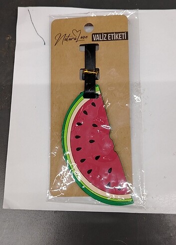 Karpuz Desenli Valiz Etiketi 