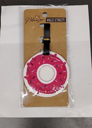Donat Desenli Valiz Etiketi 