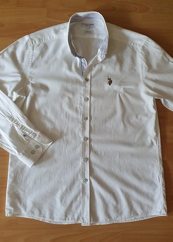 U.S Polo Assn. US POLO ERKEK GÖMLEK L BEYAZ