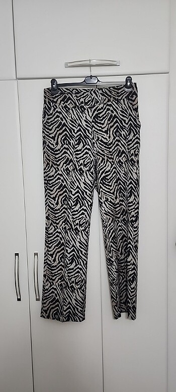 Leopar desenli pantolon