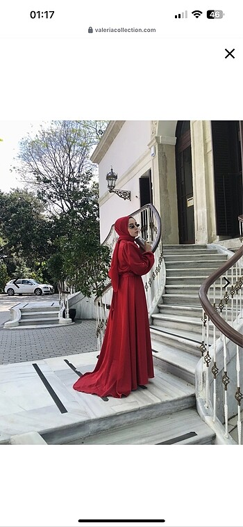 Kırmızı abiye - Görsel 2