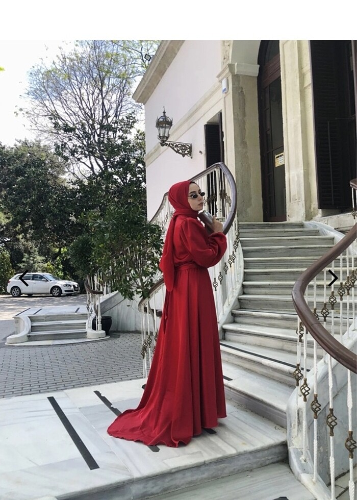 Kırmızı abiye - Görsel 2
