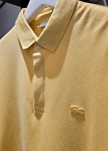 Paris Polo Lacoste Orijinal Erkek Sarı Kısa Kollu Tişört - Görsel 6