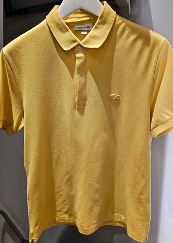 Paris Polo Lacoste Orijinal Erkek Sarı Kısa Kollu Tişört - Görsel 5