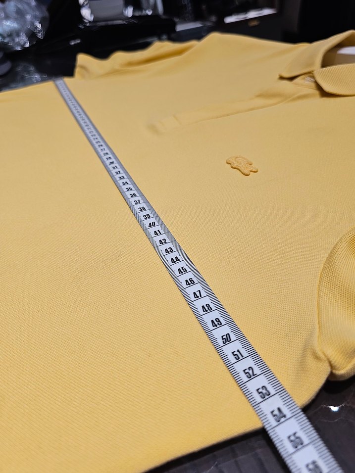 Paris Polo Lacoste Orijinal Erkek Sarı Kısa Kollu Tişört - Görsel 3