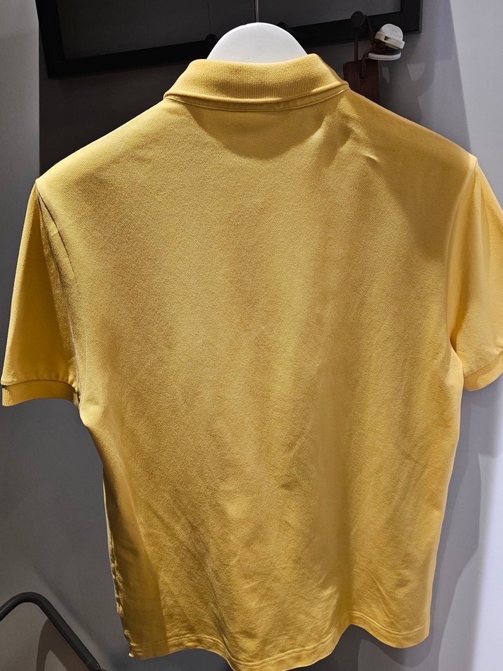 Paris Polo Lacoste Orijinal Erkek Sarı Kısa Kollu Tişört - Görsel 4