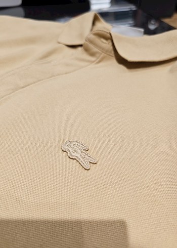 Paris Polo Lacoste Bej Erkek Polo Tişört Kısa Kollu - Görsel 9