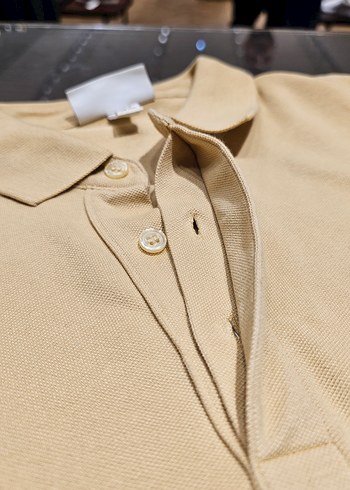 Paris Polo Lacoste Bej Erkek Polo Tişört Kısa Kollu - Görsel 10