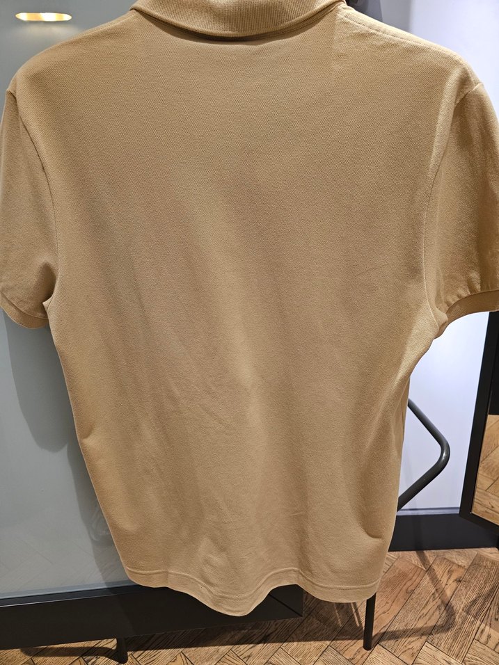 Paris Polo Lacoste Bej Erkek Polo Tişört Kısa Kollu - Görsel 5