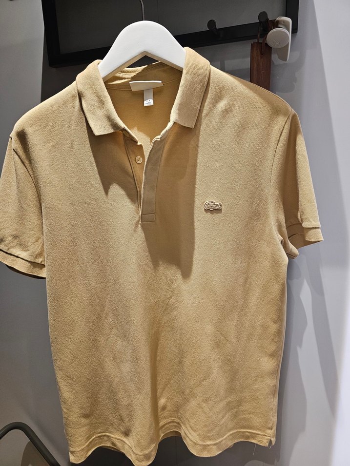 Paris Polo Lacoste Bej Erkek Polo Tişört Kısa Kollu - Görsel 2