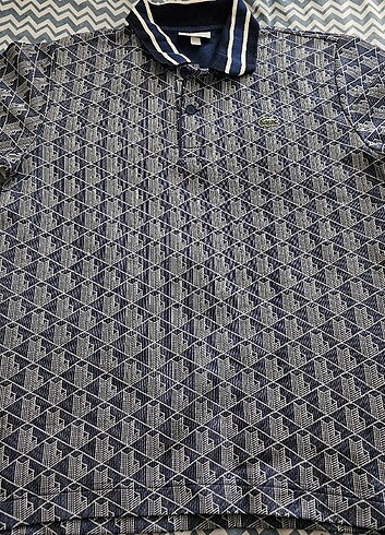 Lacoste Erkek Classic Fit Monogram Lacivert Polo