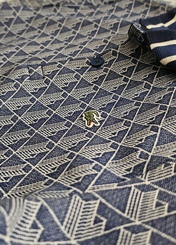 Lacoste Lacoste Erkek Classic Fit Monogram Lacivert Polo