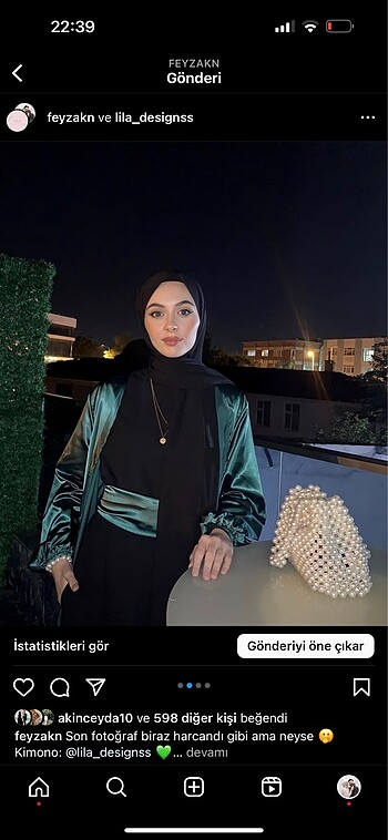 universal Beden Yeşil Kimono