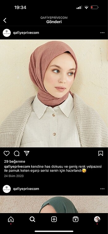 Diğer Qafiye prive pamuk keten Eşarp