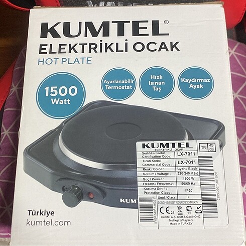 Kumtel Tekli Elektrikli Ocak (Sıfır)