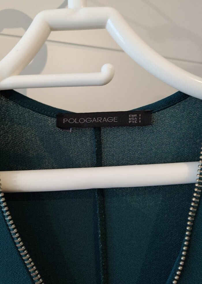 Fermuarlı Yeşil  Elbise - Görsel 3