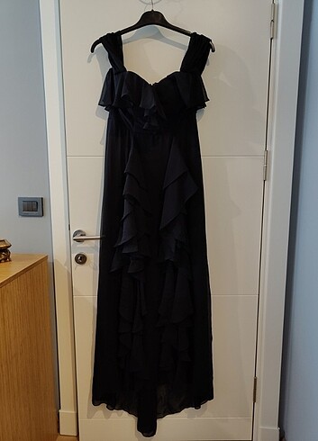 Siyah Abiye Elbise - Görsel 5