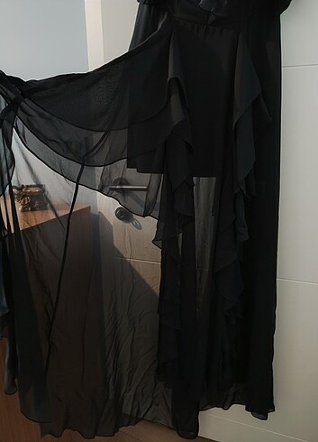 Siyah Abiye Elbise - Görsel 6