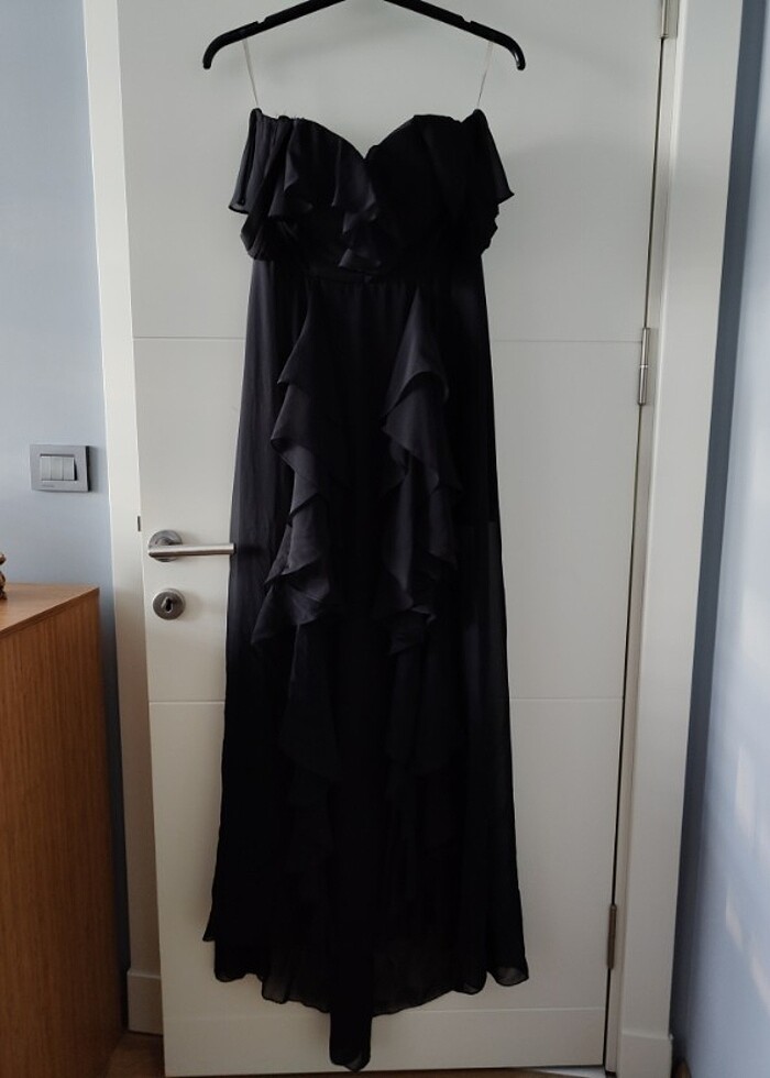 Siyah Abiye Elbise - Görsel 4