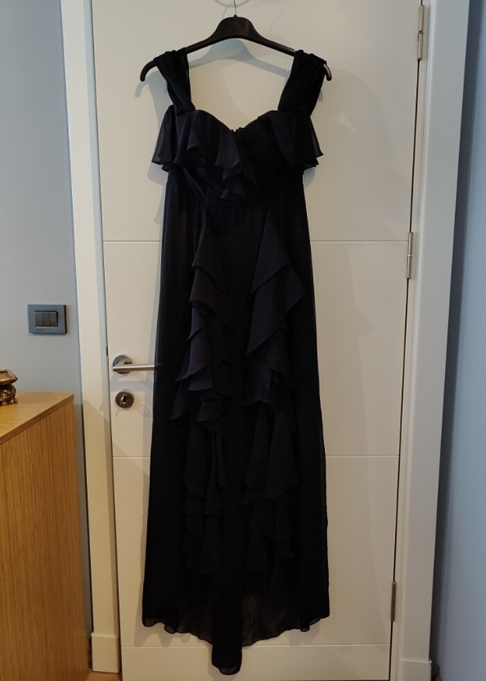 Siyah Abiye Elbise - Görsel 5