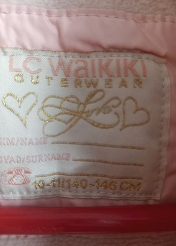 Kız Çocuk Pembe Kapşonlu Düğmeli Yelek - Görsel 2