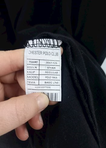 Düğmeli Siyah Erkek Polo Tişört - Görsel 4