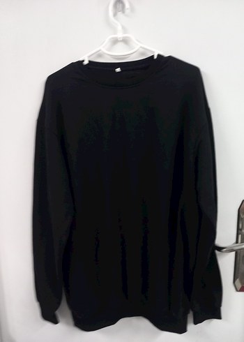Siyah Sweatshirt Uzun Kollu Basic