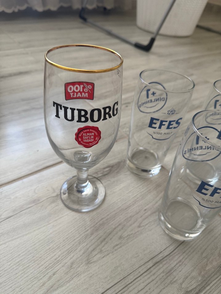 Beyaz ve Gri Logolu Bardak Seti - Görsel 4