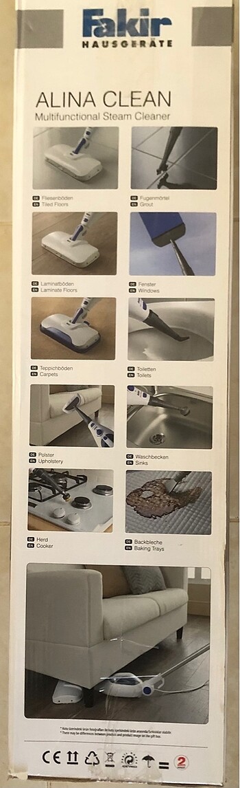 Fakir buharlı süpürge - Görsel 3