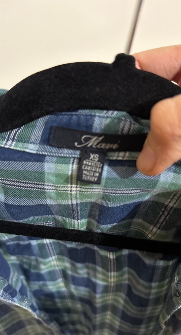 Düğmeli Uzun Kollu Kadın Gömlek - Görsel 3