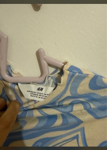 Mavi Batik Desenli Uzun Kollu Bohem Bluz - Görsel 2