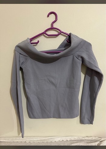 Lila Kadın Uzun Kollu Triko Bluz - Görsel 3