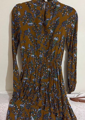 Uzun Kollu Bohem Desenli Uzun Elbise - Görsel 6