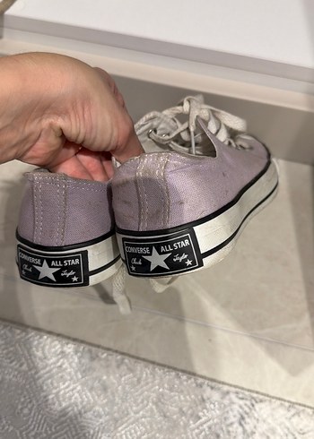 Kadın Pastel Mor Bağcıklı Spor Ayakkabı - Görsel 3