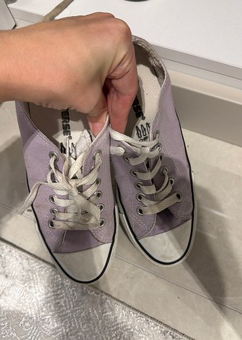 Kadın Pastel Mor Bağcıklı Spor Ayakkabı - Görsel 4