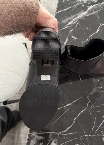 Siyah Deri Kadın Goth Topuklu Bot - Görsel 3