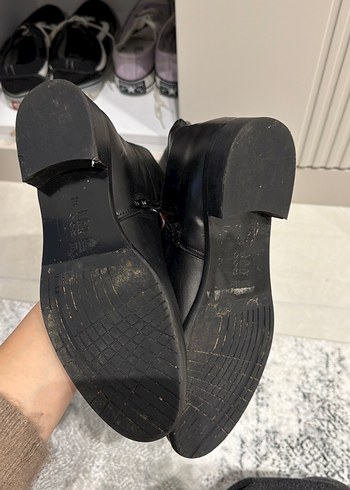 SiyahFermuarlı Kadın çizme - Görsel 5