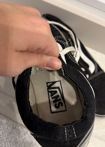 Siyah Beyaz Bağcıklı Kadın Spor Ayakkabı - Görsel 3